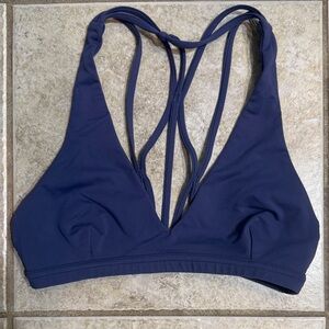 4 Navy Blue Lululemon Strappy Bralette - Size 4